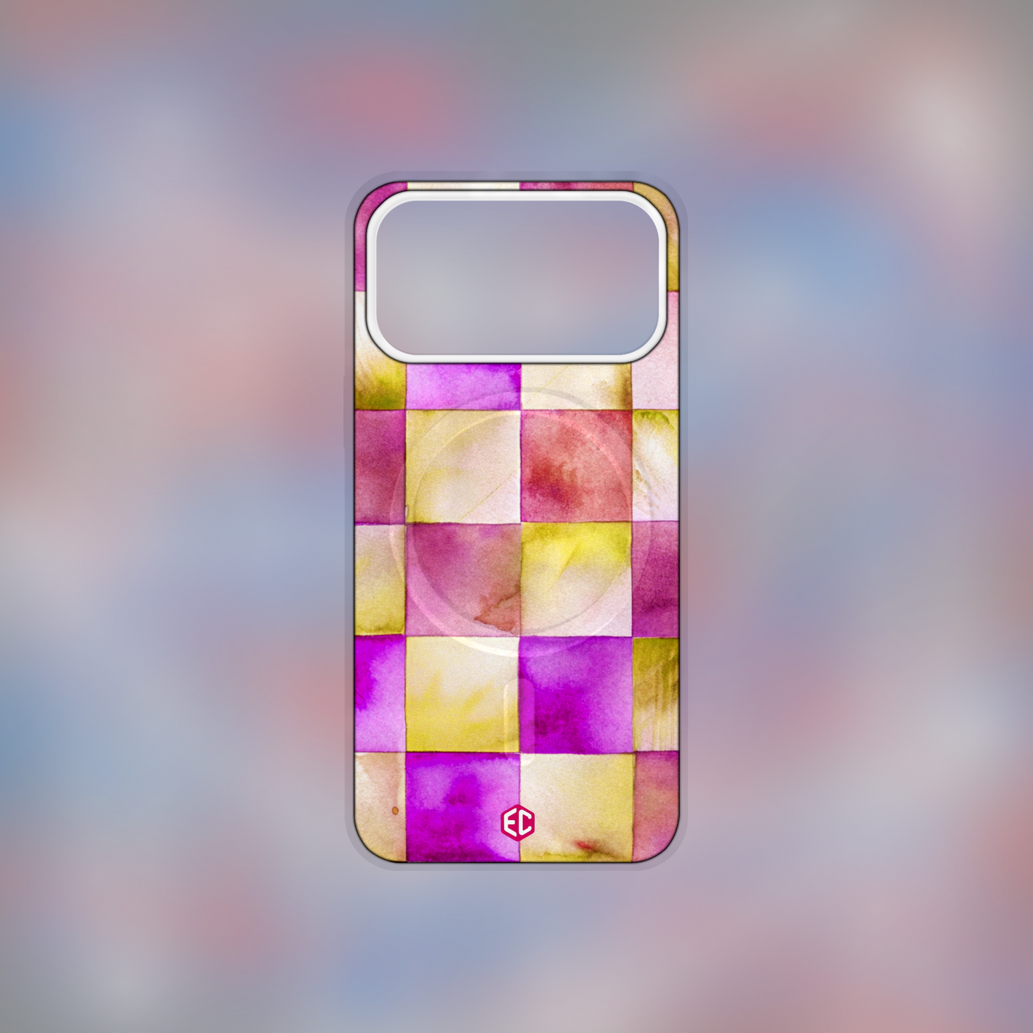 Water Color Check – Pink Lemonade