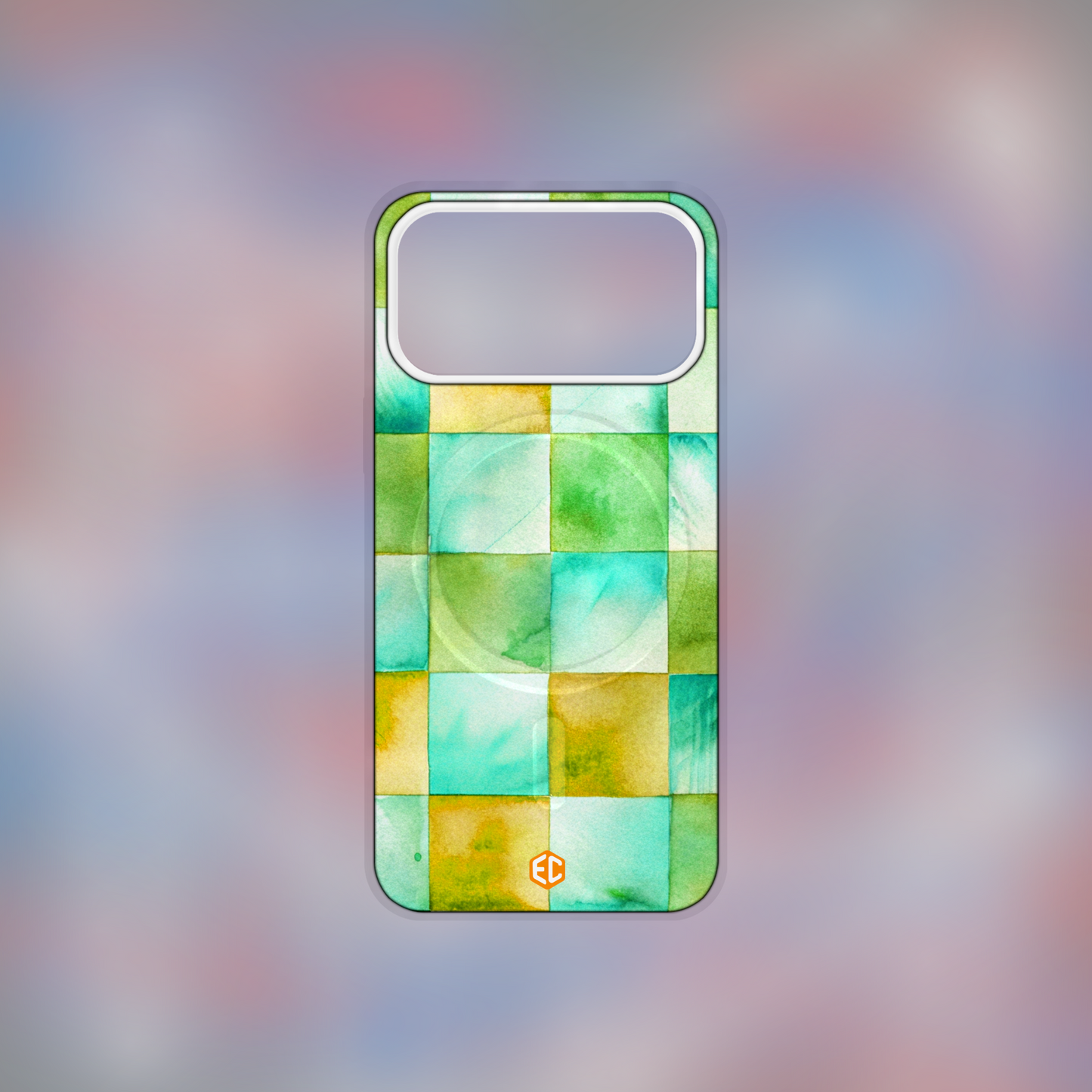 Water Color Check – Spring Citrus