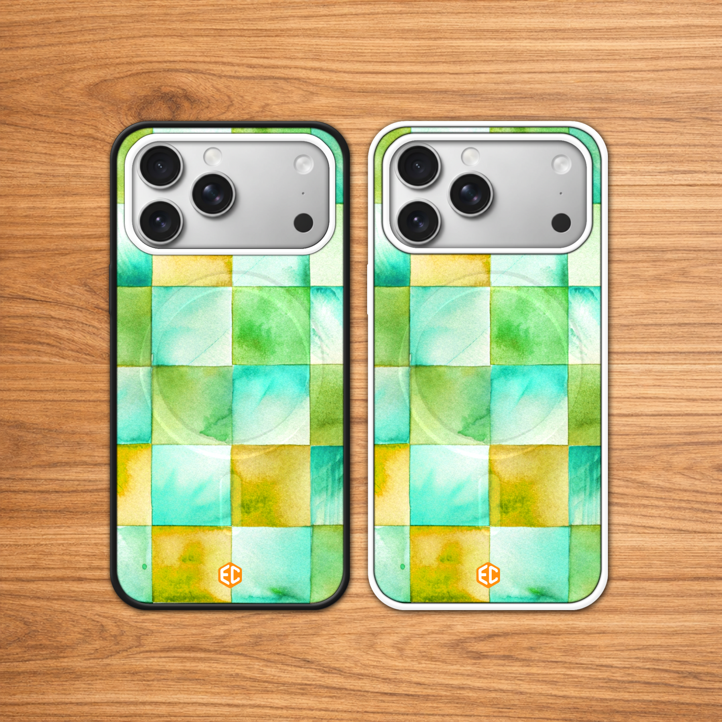 Water Color Check – Spring Citrus